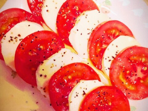簡単♡トマトのカプレーゼ